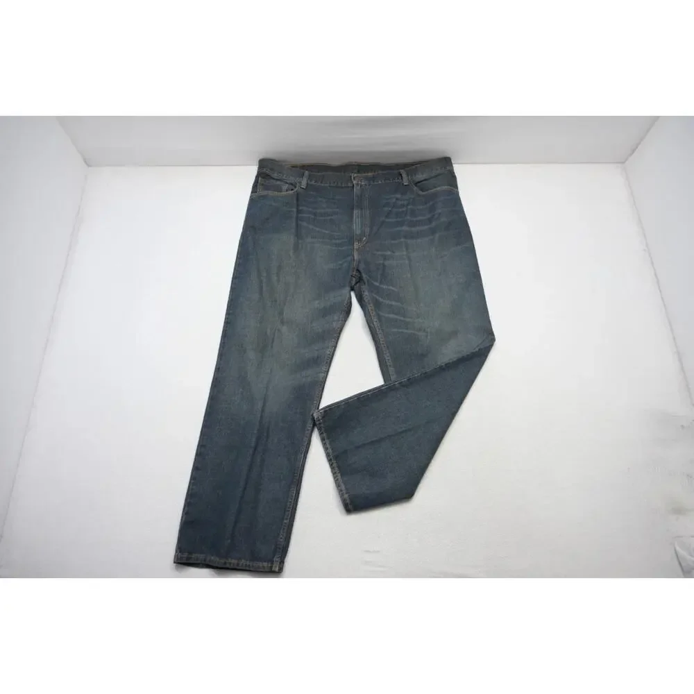 Levi's 559 Relaxed Straight Fit Rugged Rugged Blue‎ Denim Jeans Mens Sz 46 x 30